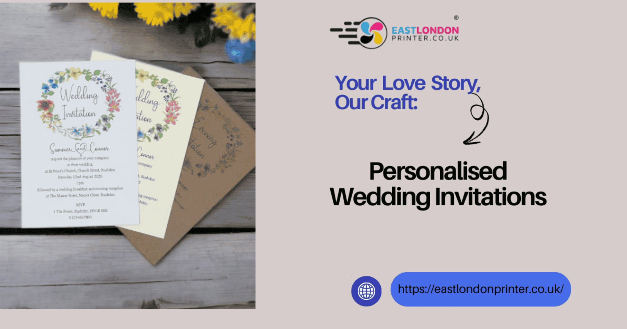 Personalised Wedding Invitations
