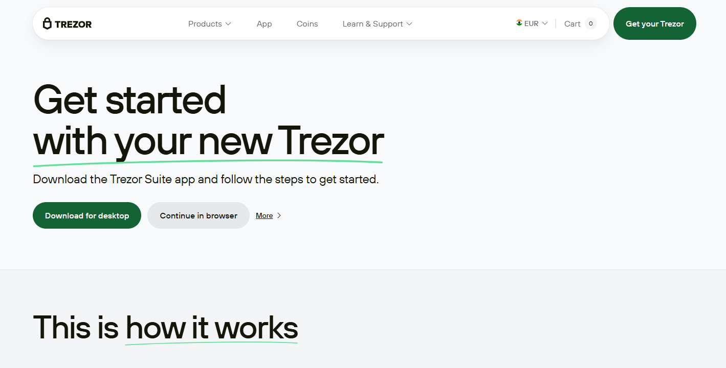 Trezor.io/start (Official) - Get started with the #1 Model T